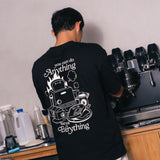 Burnout Toast Oversized Tee -  Black