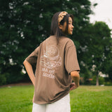 Slow-down Bagel Oversized Tee - Cocoa