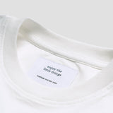Slow-down Bagel Oversized Tee - White