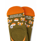 Impawsible Corgi No-Show Sock